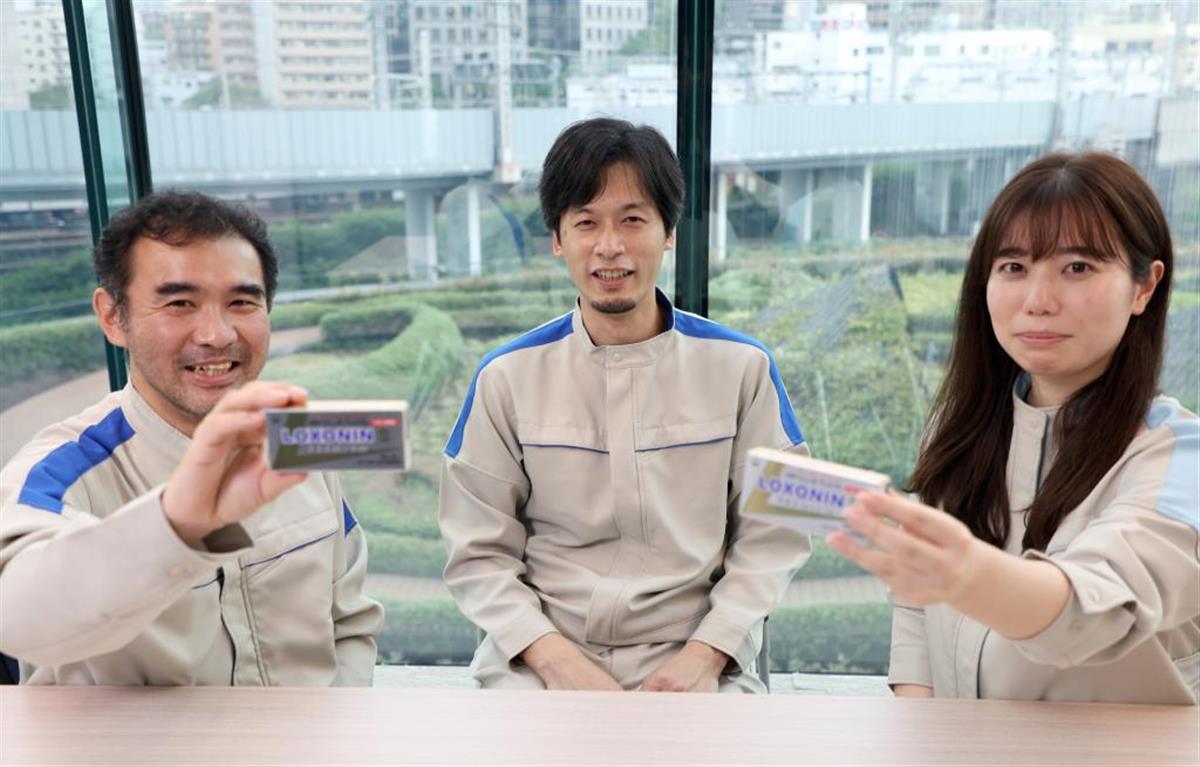 解熱鎮痛薬「ロキソニン」内服剤の開発に当たる研究チーム
