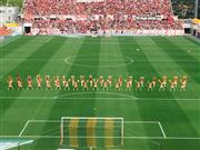 サッカーJリーグでのハーフタイムショー。提供：執筆者