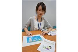 自由研究におすすめの雲の仕組みについて解説する大阪市立科学館の西岡里織学芸員