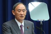 緊急事態宣言等の対象地域追加が決定し会見する菅義偉首相＝２５日午後、首相官邸（萩原悠久人撮影）