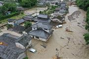 水没した熊本県球磨村神瀬の住宅＝2020年7月6日（産経新聞社）