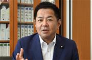 野田聖子幹事長代行の陣営で選挙戦を支える渡辺猛之国土交通副大臣＝21日、参院議員会館（市岡豊大撮影）