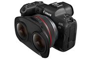 専用レンズ「RF5.2mm F2.8 L DUAL FISHEYE」とカメラ本体の「EOS R5」