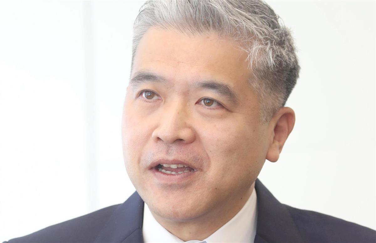 オーケー・二宮涼太郎社長＝横浜市西区のオーケーみなとみらいビル（矢島康弘撮影）