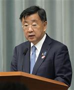 松野博一官房長官（矢島康弘撮影）
