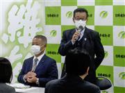 日本維新の会の議員研修会であいさつする松井一郎代表＝６日午後、大阪市の党本部