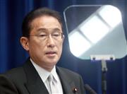 会見に臨む岸田文雄首相＝１０日午後、首相官邸（矢島康弘撮影）