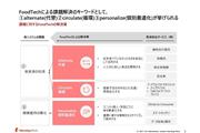 課題に対するFoodTechの解決策