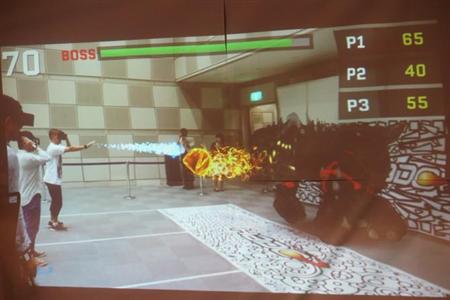 ＡＲの世界を大きなディスプレイに映しだせる